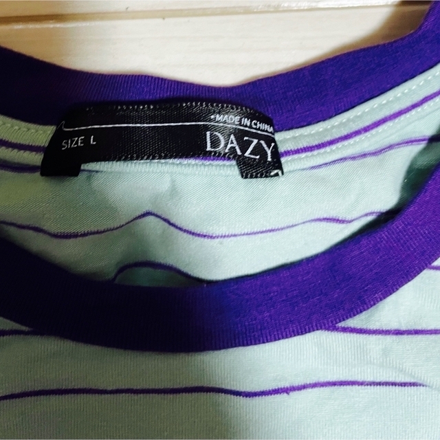 DAZY ボーダーTシャツ レディースのトップス(Tシャツ(半袖/袖なし))の商品写真