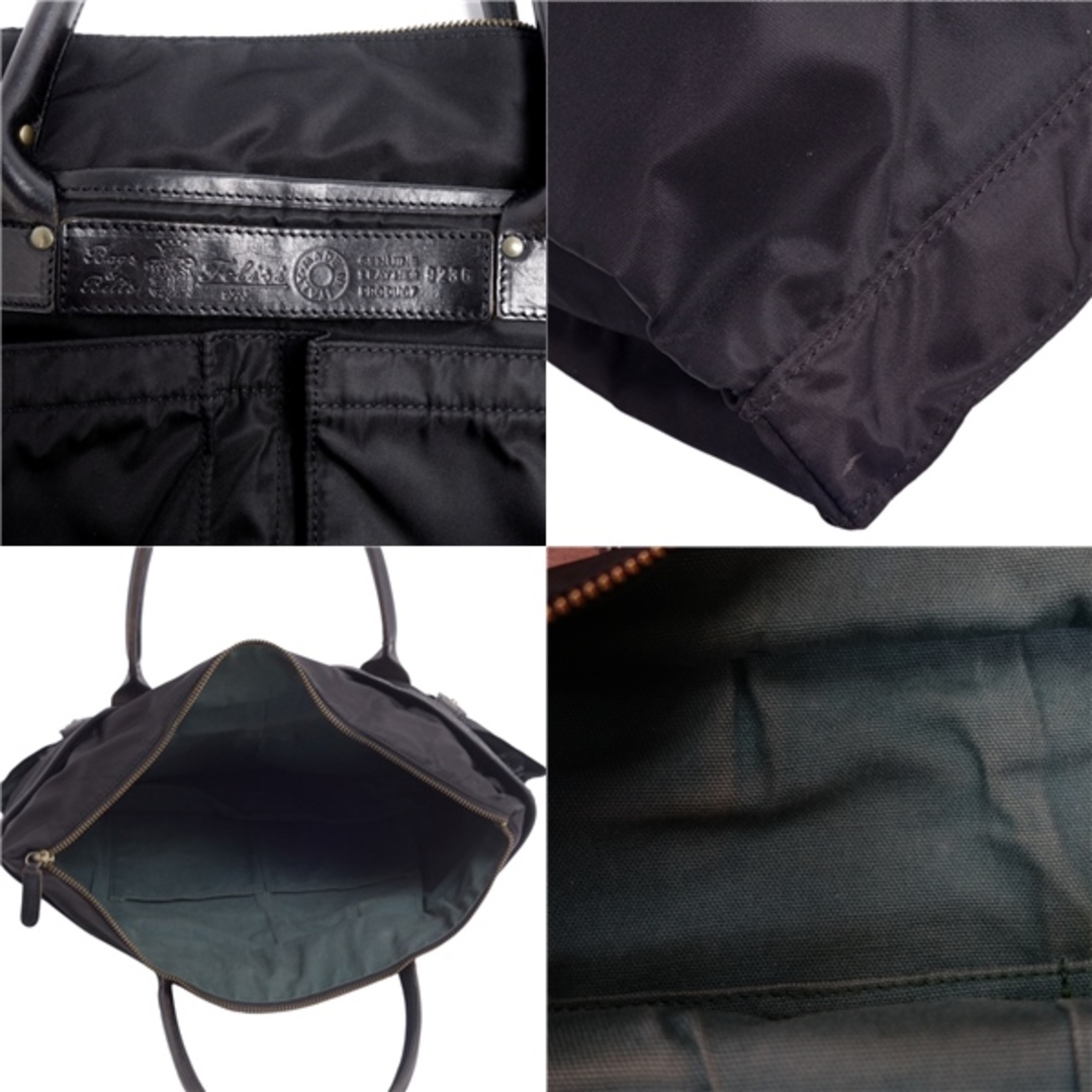 Felisi(フェリージ)のフェリージ Felisi バッグ ブリーフケース ビジネスバッグ キャンバス レザー カバン 鞄 メンズ ブラック メンズのバッグ(ビジネスバッグ)の商品写真