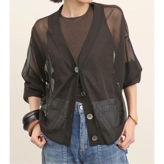 アパルトモンドゥーズィエムクラス(L'Appartement DEUXIEME CLASSE)のL'Appartement Sheer Cardigan シアーカー ディガン(カーディガン)