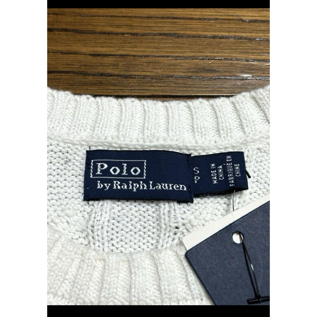 Ralph Lauren(ラルフローレン)の【新品】 ラルフローレン ピマコットン ケーブル 半袖 ニット  NO1202 レディースのトップス(ニット/セーター)の商品写真