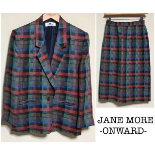 JANE MORE ONWARD オンワード樫山　麻　セットアップ(テーラードジャケット)