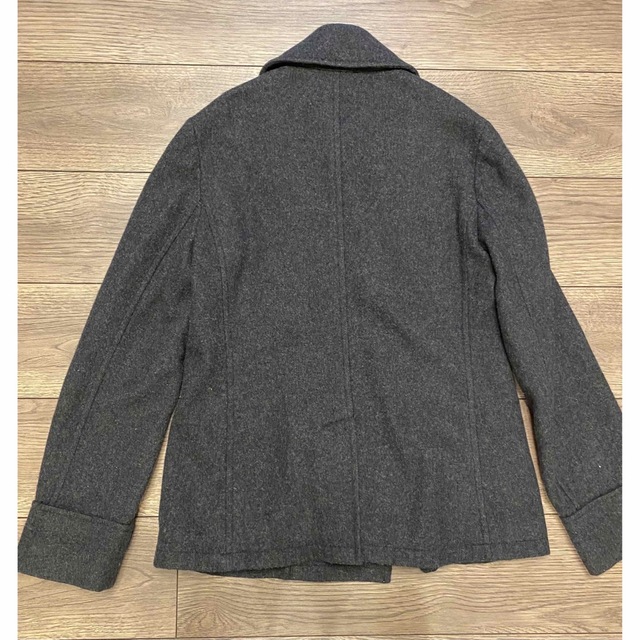 MUJI (無印良品)(ムジルシリョウヒン)の値下げ❗️無印良品　アウター　ピーコート　ジャケット　ダークグレー メンズのジャケット/アウター(ピーコート)の商品写真