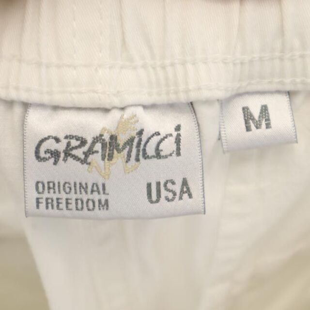 GRAMICCI(グラミチ)のグラミチ クライミング アウトドアショートパンツ M ホワイト Gramicci ロゴ刺繍 メンズ 【中古】  【230519】 メンズのパンツ(ワークパンツ/カーゴパンツ)の商品写真