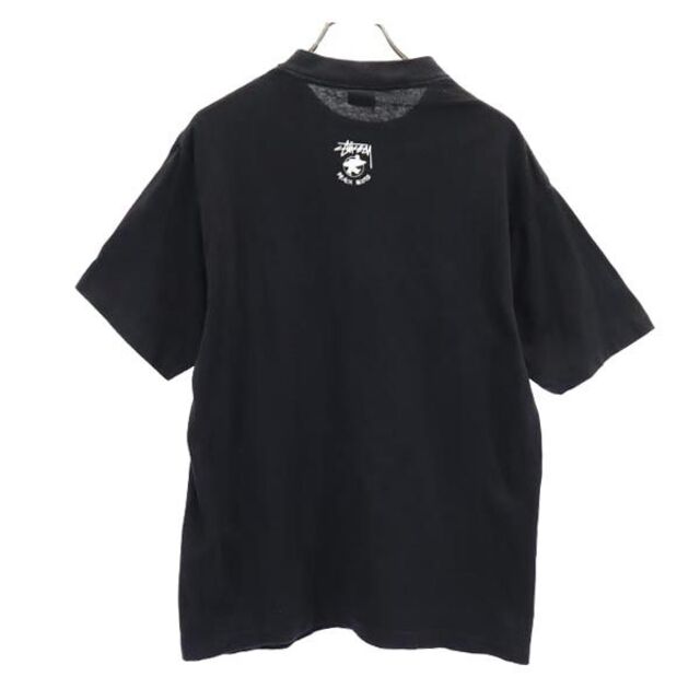 ステューシー 80s ヴィンテージ USA製 ロゴプリント 半袖 Tシャツ L ブラック系 STUSSY メンズ   【230519】 メール便可