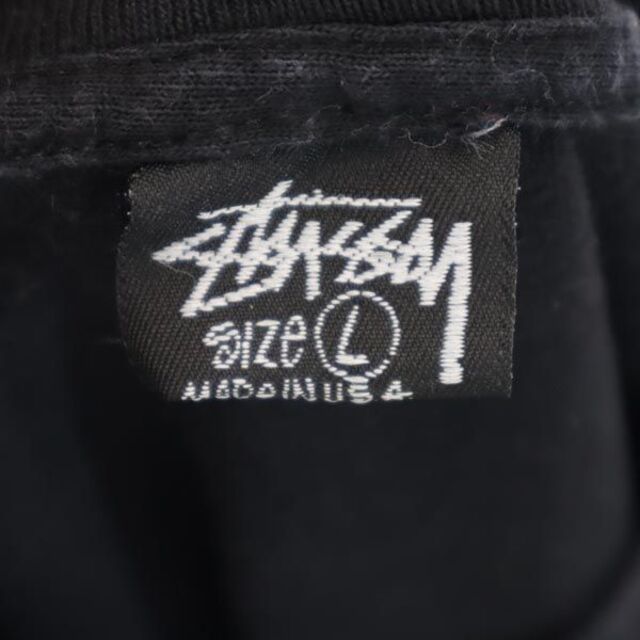 商品詳細ステューシー 80s ヴィンテージ USA製 ロゴプリント 半袖 Tシャツ L ブラック系 STUSSY メンズ   【230519】 メール便可