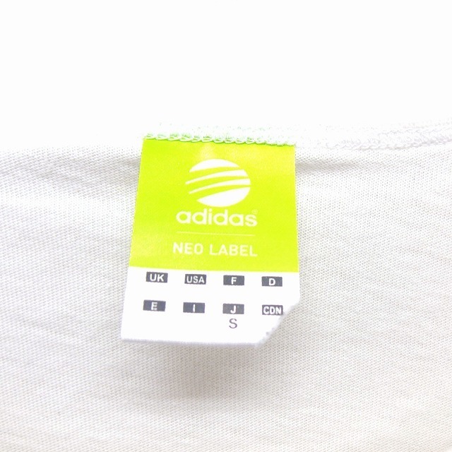 adidas(アディダス)のアディダス 国内正規品 カットソー Tシャツ ボートネック コットン 綿 透け感 レディースのトップス(Tシャツ(半袖/袖なし))の商品写真