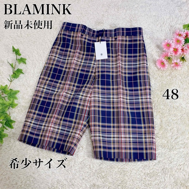 BLAMINK - 希少サイズ 新品未使用 ブラミンク ハーフパンツ チェック柄