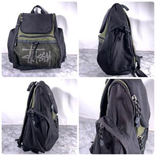 90's Old Stussy Backpack ブラック