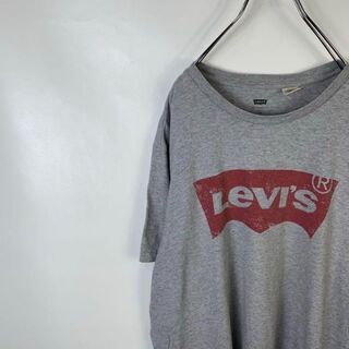 リーバイス(Levi's)のD345 リーバイス　ビッグプリント　 XL グレー　半袖　Tシャツ(Tシャツ/カットソー(半袖/袖なし))