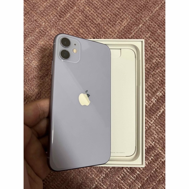 信頼 [美品] iPhone 11 パープル 128 GB au スマートフォン本体