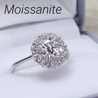 【専用ページ】モアサナイト　リング　ネックレス　6.5mm  1ct  証明書(リング(指輪))