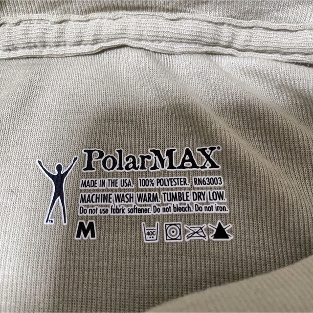 MADE IN USA(メイドインユーエスエー)のTシャツ　Mサイズ　ベージュ　無地　USA製　Made in USA　古着 メンズのトップス(Tシャツ/カットソー(半袖/袖なし))の商品写真