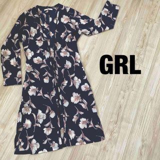 グレイル(GRL)のGRL グレイル　ガウン　アウター　花柄(ガウンコート)