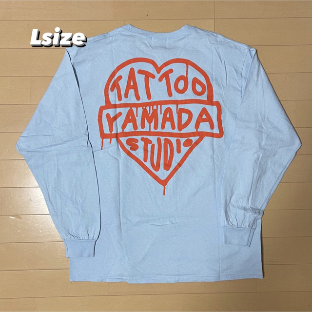 tatoo studio yamada tシャツ青