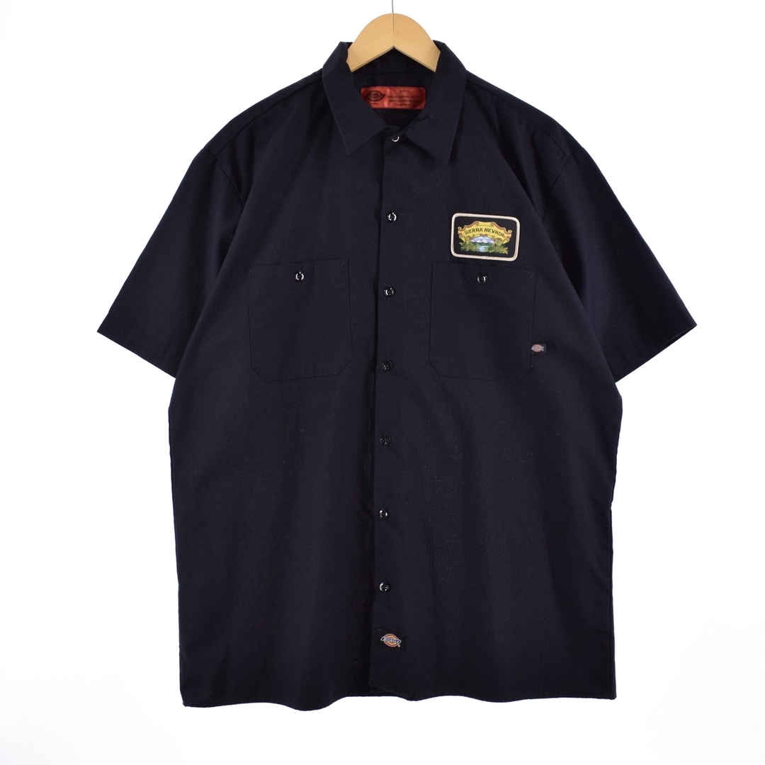 Dickies(ディッキーズ)の古着 ディッキーズ Dickies ワッペン付き 半袖 ワークシャツ メンズXL /eaa337161 メンズのトップス(シャツ)の商品写真