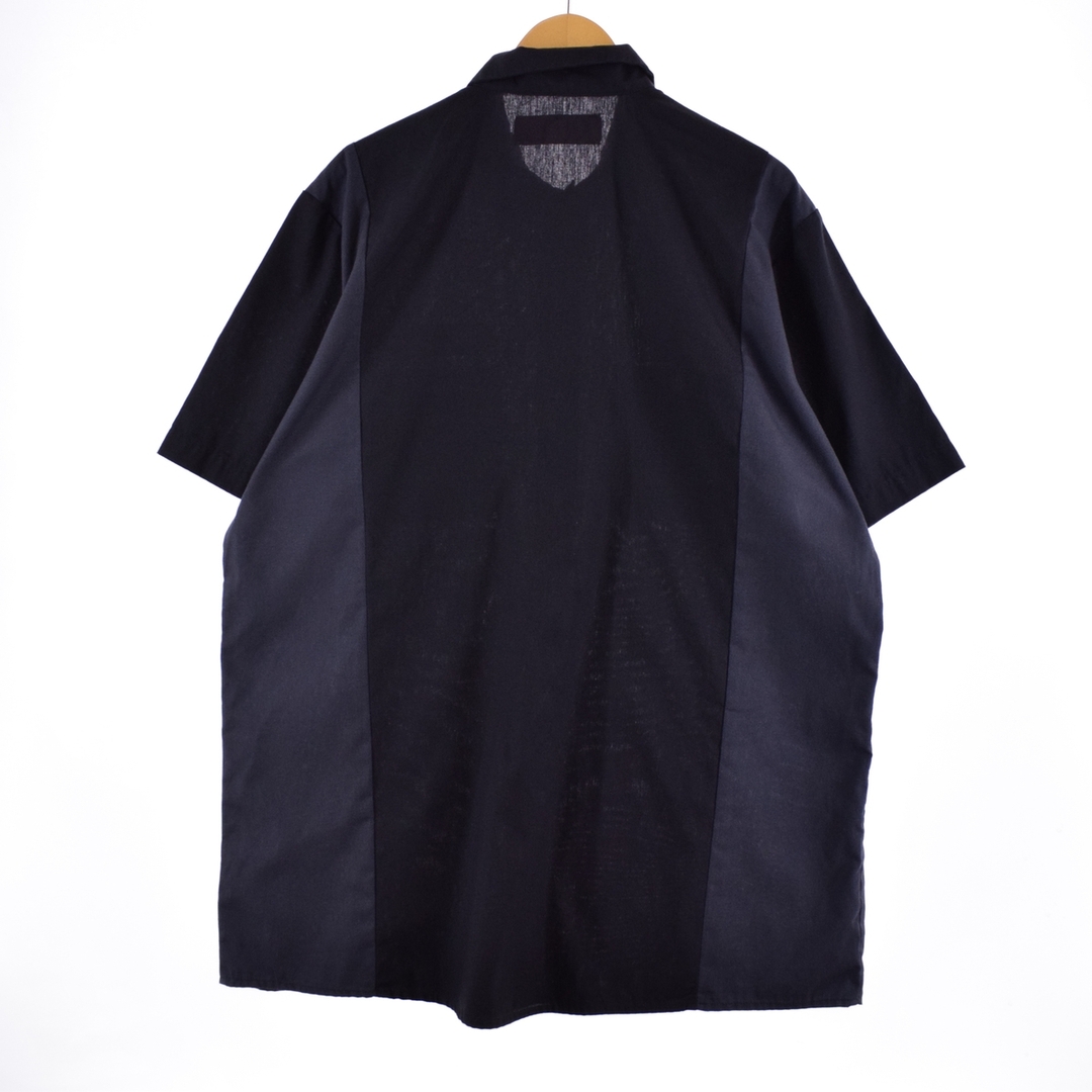 Dickies(ディッキーズ)の古着 ディッキーズ Dickies ツートン 刺繍入り 半袖 ワークシャツ メンズXL /eaa337165 メンズのトップス(シャツ)の商品写真