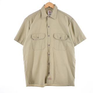 ディッキーズ(Dickies)の古着 ディッキーズ Dickies 半袖 ワークシャツ メンズL /eaa337164(シャツ)