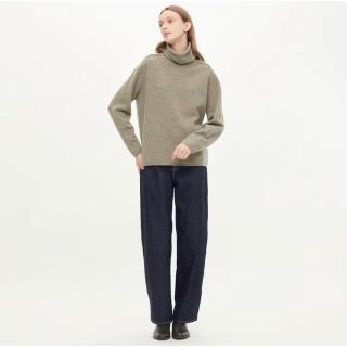 ユニクロ(UNIQLO)の【試着のみ】 UNIQLO U プレミアムラムタートルネックセーター Mサイズ(ニット/セーター)