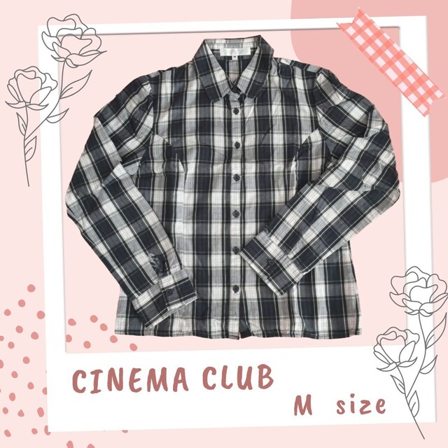 CINEMA CLUB(シネマクラブ)の【CINEMA CLUB】チェック シャツ 緑 Honeys M レディースのトップス(シャツ/ブラウス(長袖/七分))の商品写真