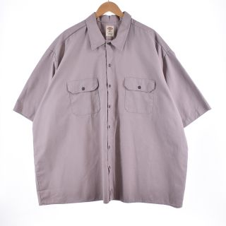 ディッキーズ(Dickies)の古着 ディッキーズ Dickies 半袖 ワークシャツ メンズXXXXL /eaa337678(シャツ)