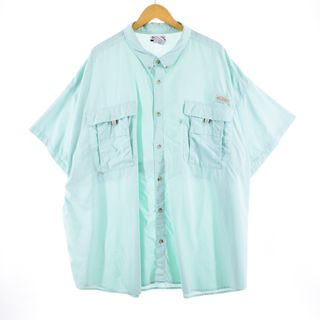 コロンビア(Columbia)の古着 コロンビア Columbia PFG ビッグサイズ ボタンダウン 半袖 フィッシングシャツ フリーサイズ /eaa337674(シャツ)