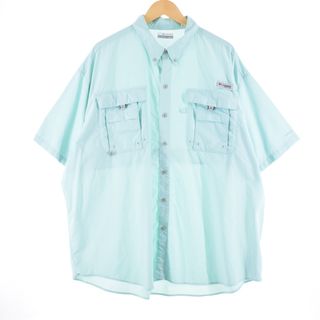 コロンビア(Columbia)の古着 コロンビア Columbia PFG ボタンダウン 半袖 フィッシングシャツ メンズXXXL /eaa337668(シャツ)