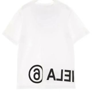 エムエムシックス(MM6)のMM6メゾンマルジェラ　ロゴTシャツ　ホワイト　14(Tシャツ(半袖/袖なし))