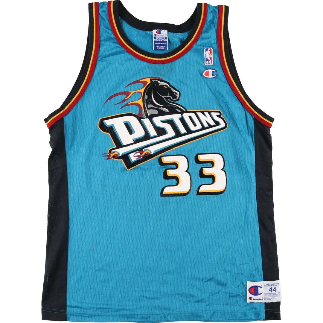 チャンピオン Champion NBA DETROIT PISTONS デトロイトピストンズ Grant Hill グラントヒル メッシュタンクトップ ゲームシャツ メンズM /eaa337642