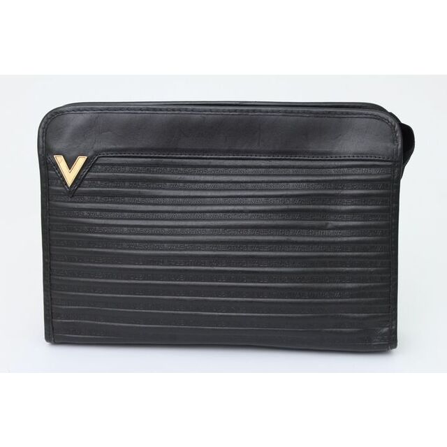 マリオ・ヴァレンティノ セカンドバッグ Vロゴ イタリア製 クラッチバッグ ブランド 鞄 黒 メンズ ブラック MARIO VALENTINO