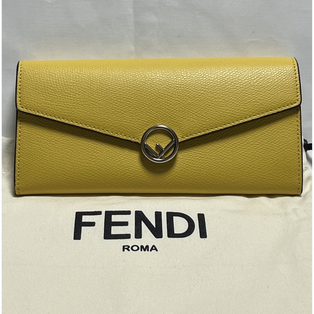 フェンディ FENDI 長財布 イエロー