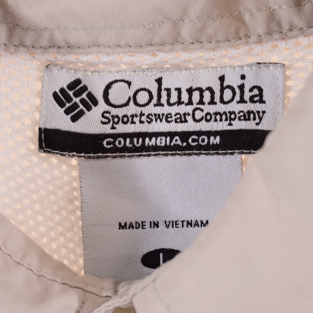 コロンビア Columbia PFG ボタンダウン 刺繍入り 半袖 フィッシングシャツ メンズXXL /eaa336108