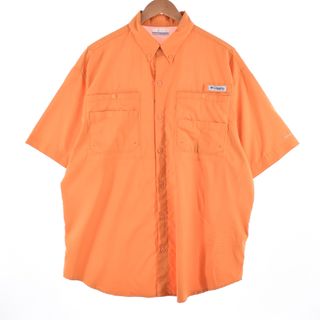 コロンビア(Columbia)の古着 コロンビア Columbia PFG ボタンダウン 半袖 フィッシングシャツ メンズXL /eaa336110(シャツ)