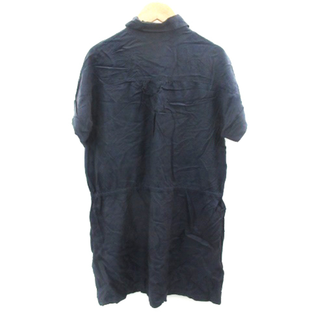 ANAYI(アナイ)のアナイ ANAYI シャツワンピース ミニ丈 半袖 38 ネイビー 紺 レディースのワンピース(ミニワンピース)の商品写真