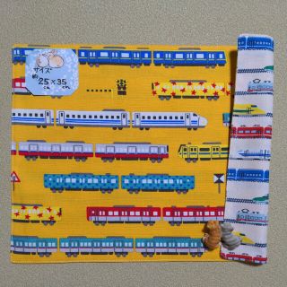 1034:電車柄♪リバーシブルランチョンマット♪ハンドメイド♪(その他)