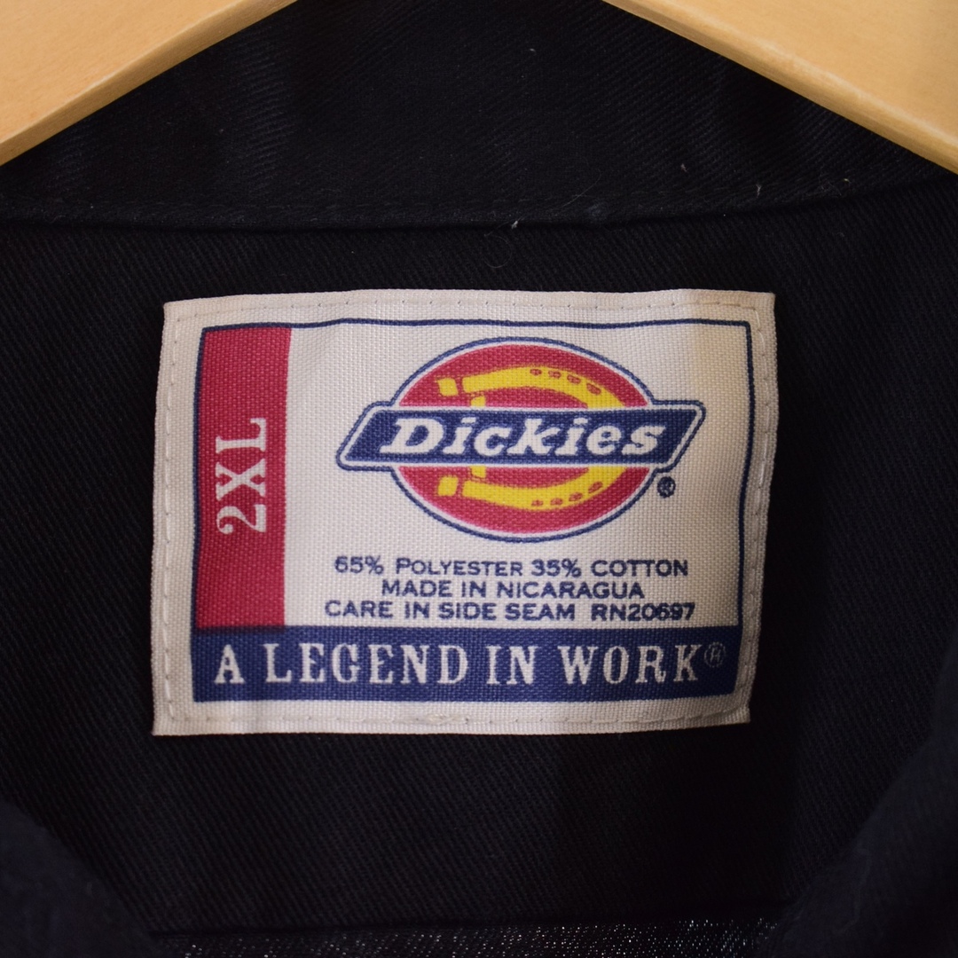 ディッキーズ Dickies A LEGEND IN WORK 長袖 ワークシャツ メンズM /eaa287715