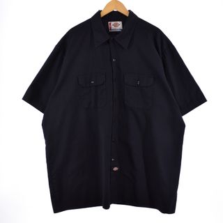 ディッキーズ(Dickies)の古着 ディッキーズ Dickies A LEGEND IN WORK 半袖 ワークシャツ メンズXXXL /eaa337665(シャツ)