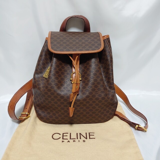 美品 CELINE マカダム柄  ミニリュック バックパック