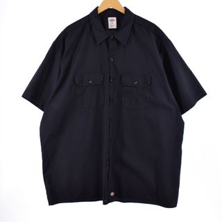 ディッキーズ(Dickies)の古着 ディッキーズ Dickies 半袖 ワークシャツ メンズXXXL /eaa337682(シャツ)