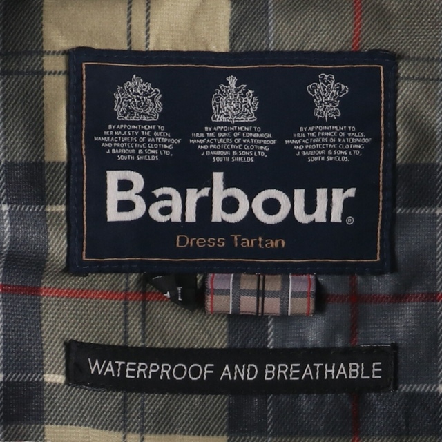 不明年代バブアー Barbour WATERPROOF AND BREATHABLE ウォータープルーフジャケット メンズM /eaa335912