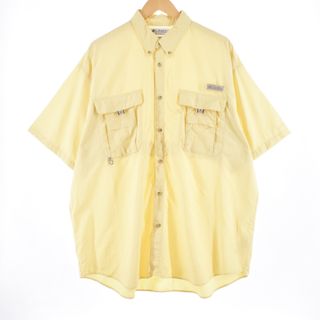 コロンビア(Columbia)の古着 コロンビア Columbia PFG ボタンダウン 半袖 フィッシングシャツ メンズXXL /eaa336120(シャツ)