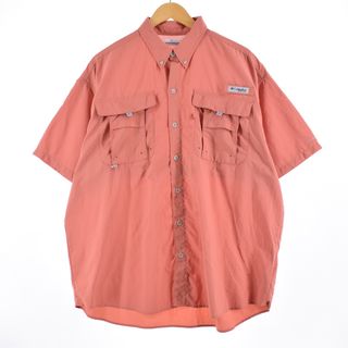 コロンビア(Columbia)の古着 コロンビア Columbia PFG ボタンダウン 半袖 フィッシングシャツ メンズXL /eaa336122(シャツ)