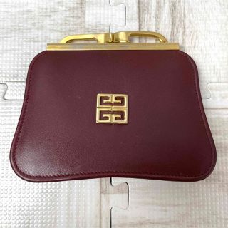 【極美品/希少】GIVENCHY ヴィンテージ がま口コインケース 4Gロゴ総柄