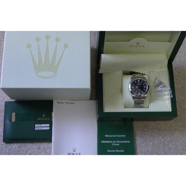 ROLEX(ロレックス)のロレックス・エクスプローラーⅠ ＲＥＦ．２１４２７０ＳＳ自動巻保証書等付属美品 メンズの時計(腕時計(アナログ))の商品写真