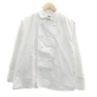 フラボア(FRAPBOIS)のフラボア コックシャツ ブラウス ラウンドカラー 長袖 1 オフホワイト(シャツ)