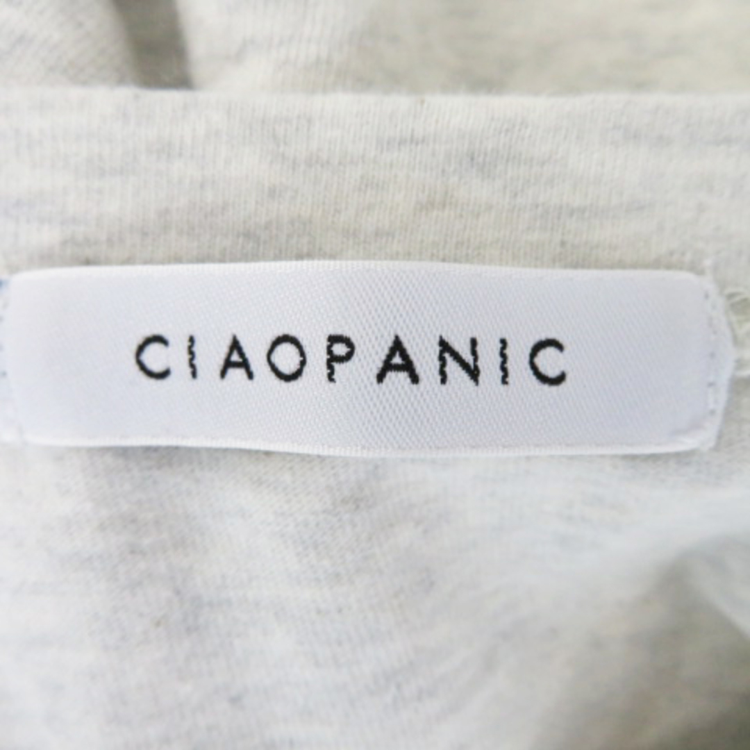 Ciaopanic(チャオパニック)のチャオパニック カットソー 七分袖 Uネック リボン 無地 オーバーサイズ F レディースのトップス(その他)の商品写真