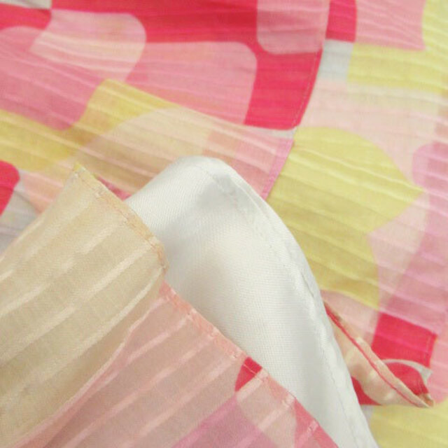 JILLSTUART(ジルスチュアート)のジルスチュアート フレアスカート ミニ丈 総柄 シルク 0 マルチカラー ピンク レディースのスカート(ミニスカート)の商品写真