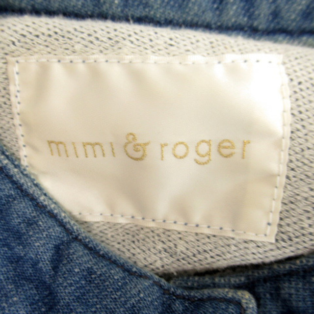 mimi&roger(ミミアンドロジャー)のミミ&ロジャー Gジャン ジージャン ジャケット スウェット 38 青 レディースのジャケット/アウター(Gジャン/デニムジャケット)の商品写真