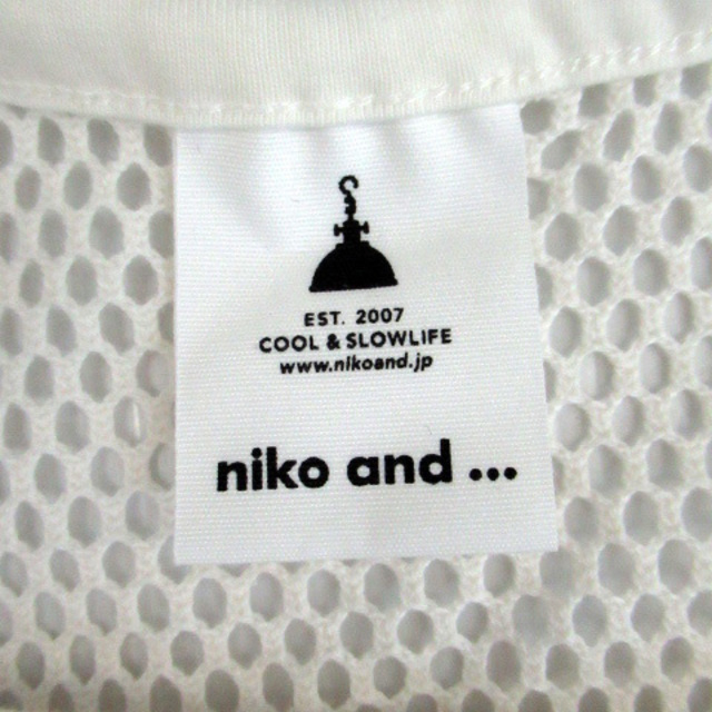 niko and...(ニコアンド)のニコアンド Niko and.. ワンピース ロング丈 メッシュ F 白 レディースのワンピース(ロングワンピース/マキシワンピース)の商品写真