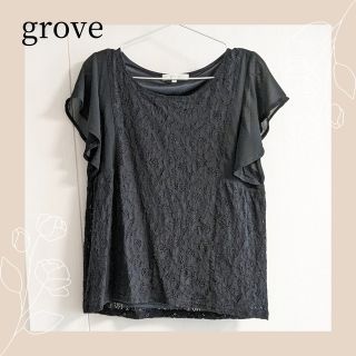 グローブ(grove)の❁grove　レース＆シースルートップス❁(カットソー(半袖/袖なし))