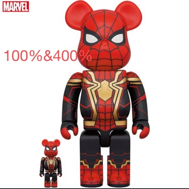 BE@RBRICK(ベアブリック)のBE@RBRICK SPIDER-MAN INTEGRATED SUIT エンタメ/ホビーのフィギュア(その他)の商品写真